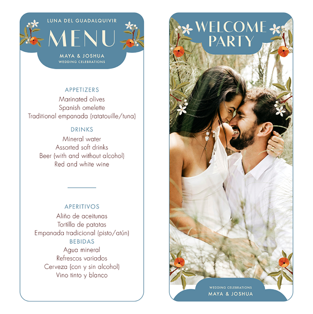 wedding menu design c1