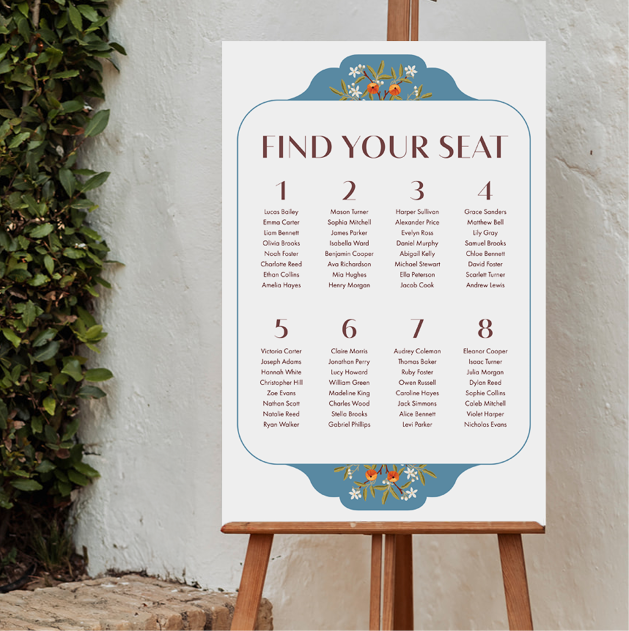 wedding sign seat design a